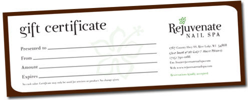 Rejuvenate Gift Certificate image